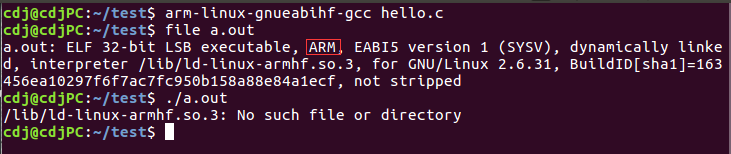 arm-linux-gnueaihif-gcc编译